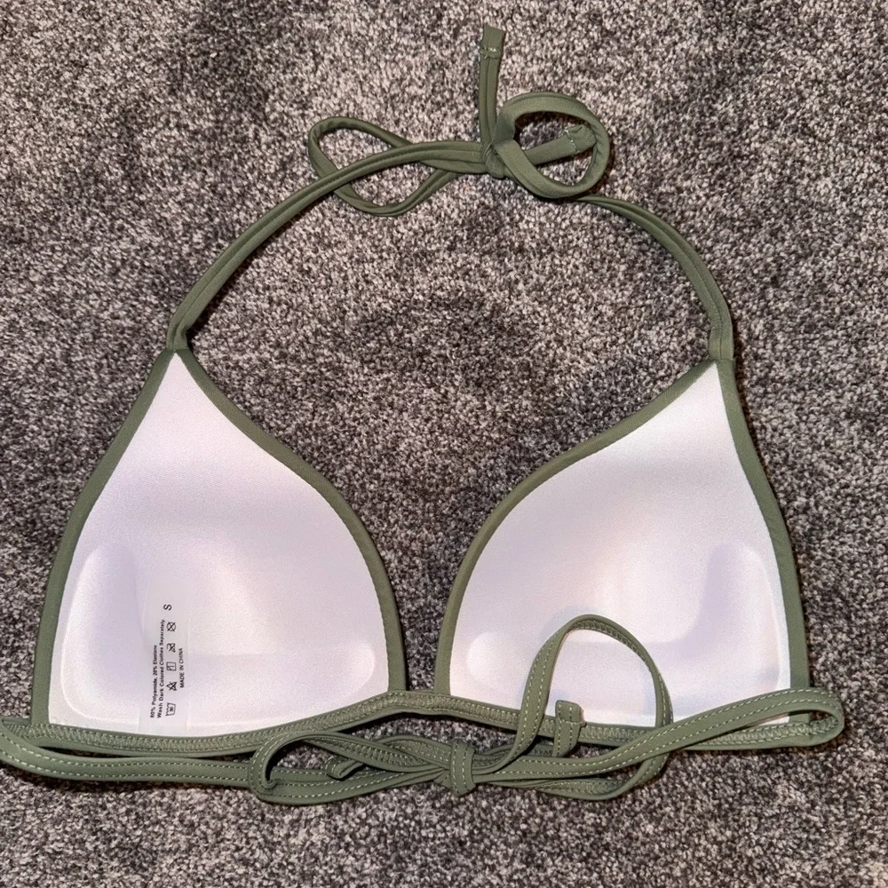 SHEIN Green Bikini Top‎ Size Small